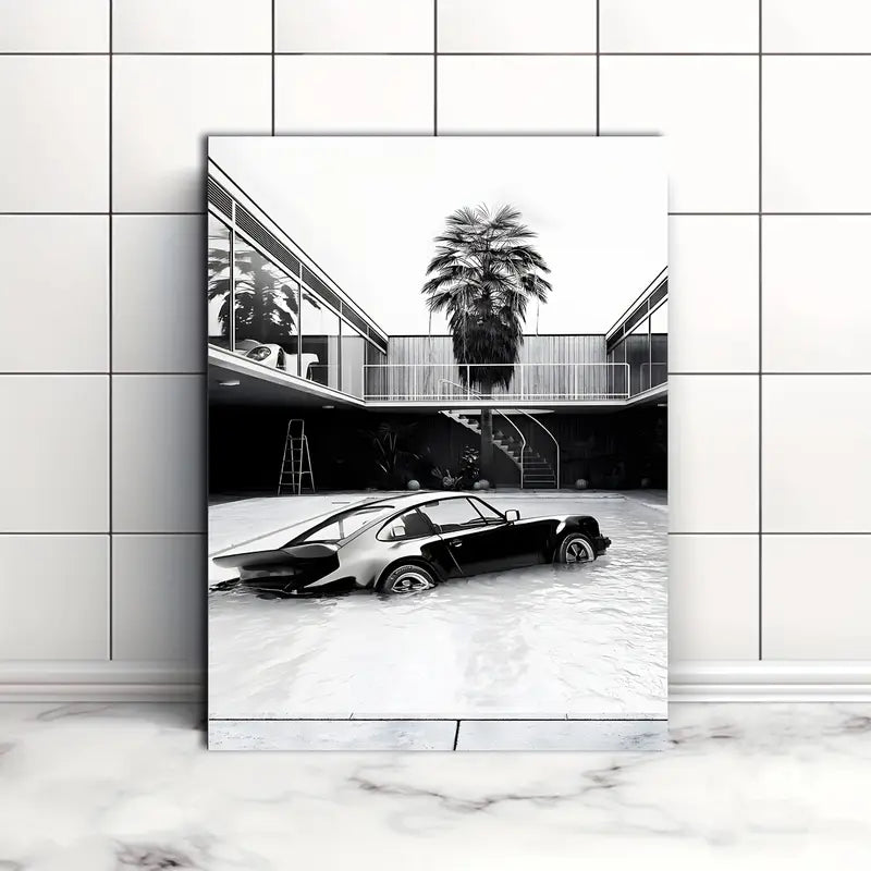 Porsche 930 Pool Poster