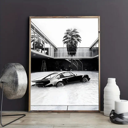Porsche 930 Pool Poster