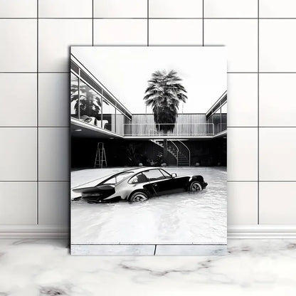 Porsche 930 Pool Poster
