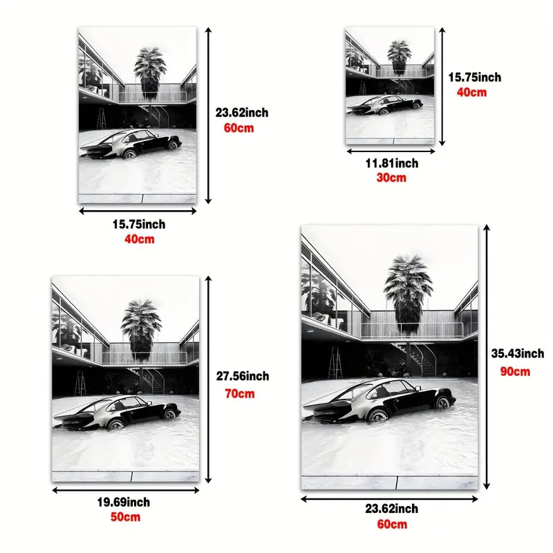 Porsche 930 Pool Poster