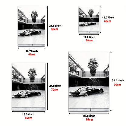 Porsche 930 Pool Poster